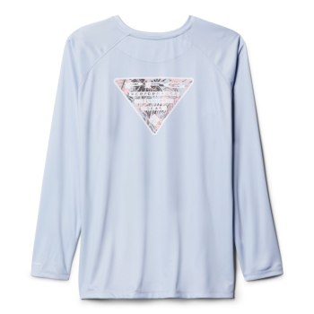 Columbia Ženske Majice S Kapuljačom - Tidal PFG Printed Triangle Long Sleeve Plus Size Sive | ZUNS-1